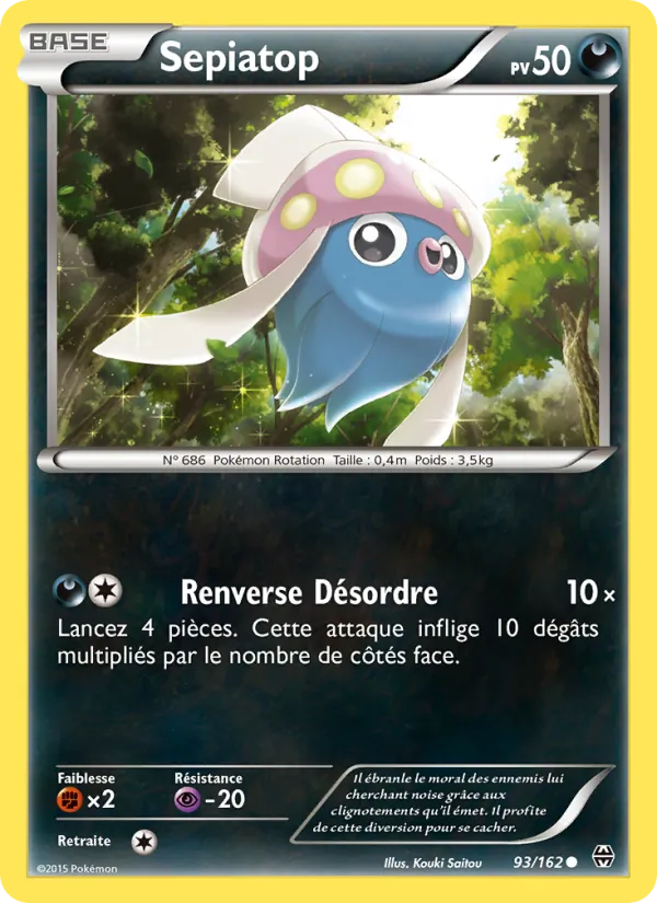 Carte Pokémon Sepiatop 93/162 de l'extension Impulsion Turbo