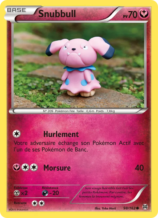 Carte Pokémon Snubbull 98/162 de l'extension Impulsion Turbo
