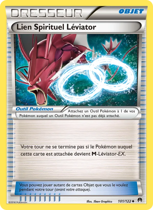 Carte Pokémon Lien Spirituel Léviator 101/122 de l'extension Rupture Turbo