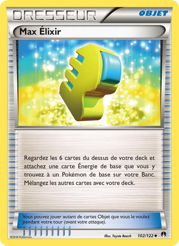 Carte Pokémon Max Élixir 102/122 de l'extension Rupture Turbo