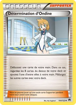 Carte Pokémon Détermination d'Ondine 104
