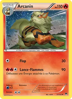 Carte Pokémon Arcanin 11