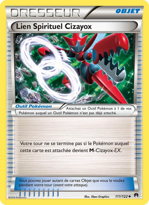 Carte Pokémon Lien Spirituel Cizayox 111/122 de l'extension Rupture Turbo
