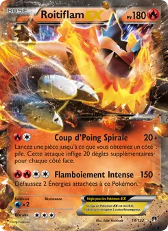 Carte Pokémon Roitiflam EX 14 — Rupture Turbo