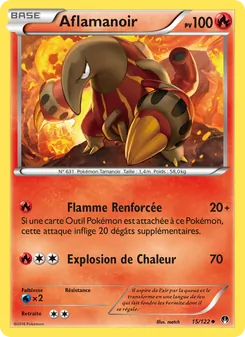Carte Pokémon Aflamanoir 15