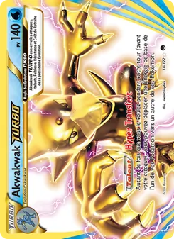 Carte Pokémon Akwakwak TURBO 18
