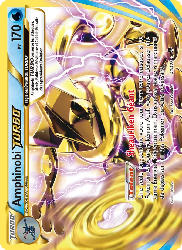 Carte Pokémon Amphinobi TURBO 41/122 de l'extension Rupture Turbo