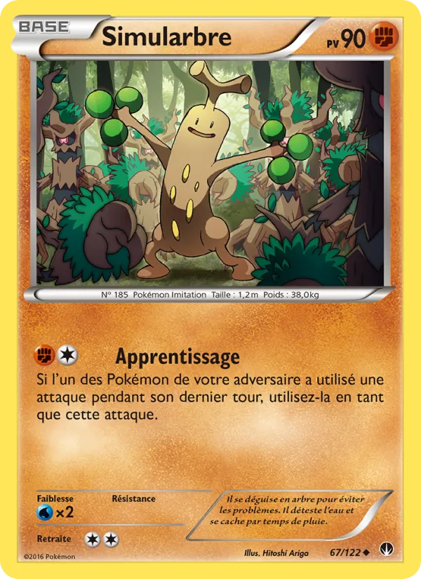 Carte Pokémon Simularbre 67/122 de l'extension Rupture Turbo