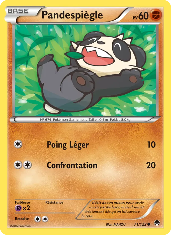 Carte Pokémon Pandespiègle 71/122 de l'extension Rupture Turbo