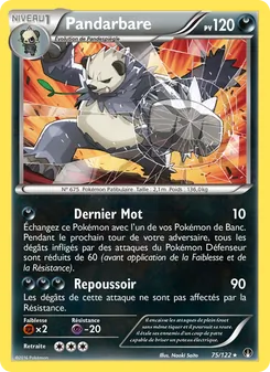 Carte Pokémon Pandarbare 75 — Rupture Turbo