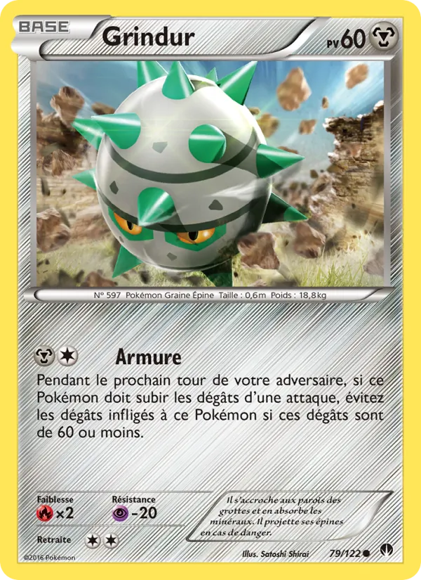 Carte Pokémon Grindur 79/122 de l'extension Rupture Turbo