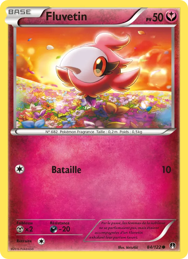 Carte Pokémon Fluvetin 84/122 de l'extension Rupture Turbo