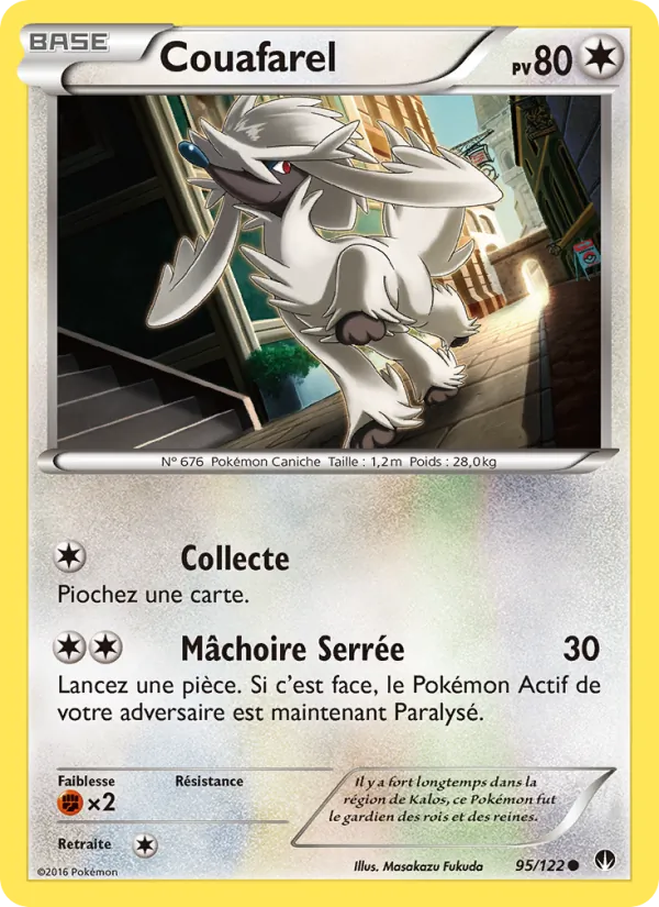 Carte Pokémon Couafarel 95/122 de l'extension Rupture Turbo