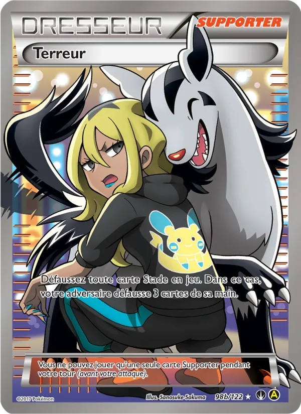 Carte Pokémon Terreur 98b/122 de l'extension Rupture Turbo
