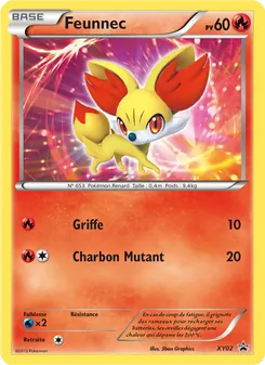 Carte Pokémon Feunnec XY02 — Promo XY