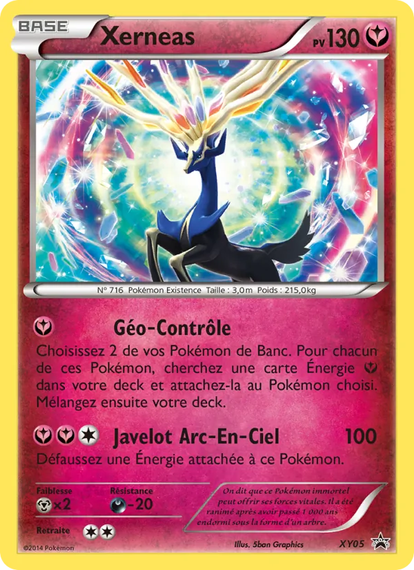 Carte Pokémon Xerneas XY05/211 de l'extension Promo XY
