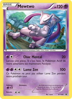 Carte Pokémon Mewtwo XY100 — Promo XY