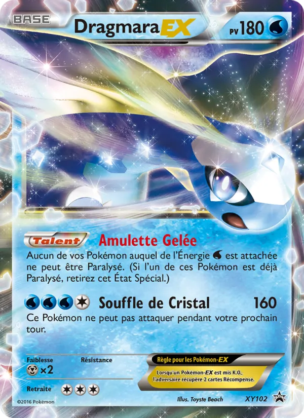 Carte Pokémon Dragmara EX XY102/211 de l'extension Promo XY