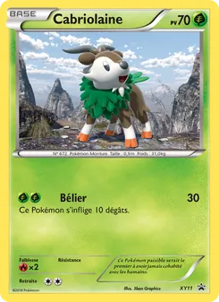 Carte Pokémon Cabriolaine XY11 — Promo XY