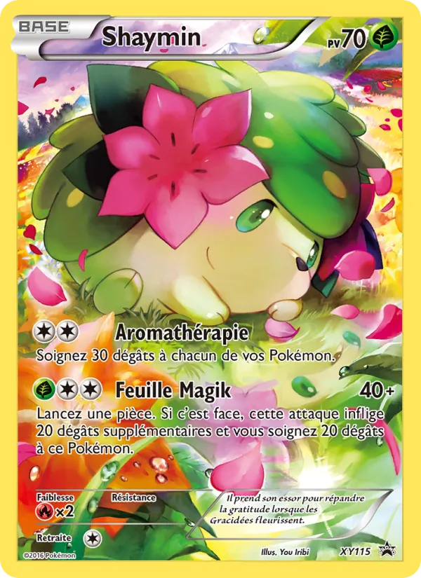 Carte Pokémon Shaymin XY115/211 de l'extension Promo XY