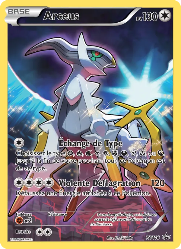 Carte Pokémon Arceus XY116/211 de l'extension Promo XY