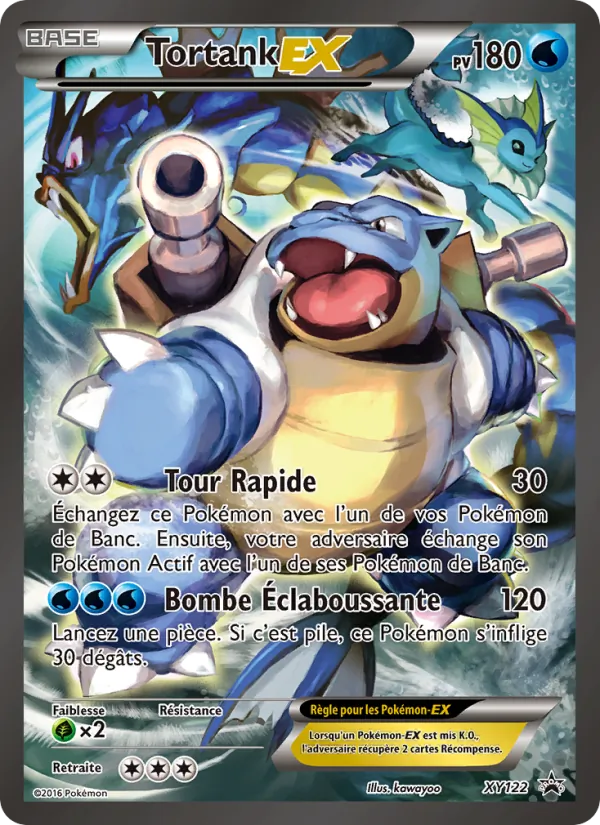 Carte Pokémon Tortank EX XY122/211 de l'extension Promo XY