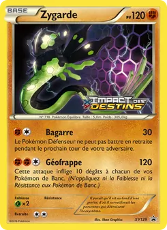 Carte Pokémon Zygarde XY129 — Promo XY