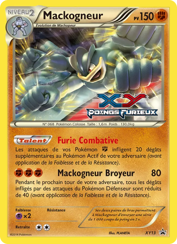 Carte Pokémon Mackogneur XY13/211 de l'extension Promo XY