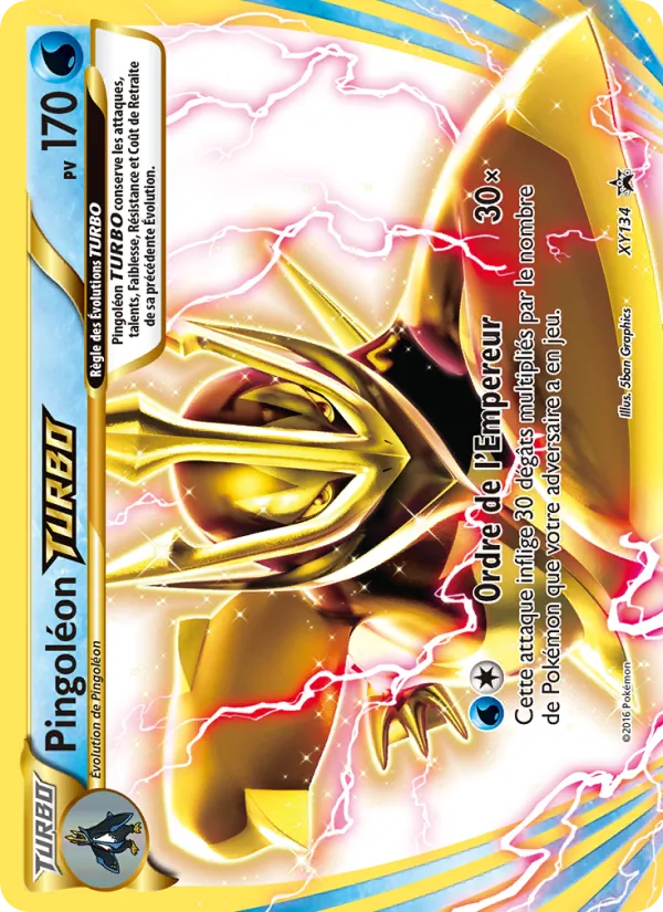 Carte Pokémon Pingoléon TURBO XY134/211 de l'extension Promo XY