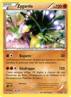 Carte Pokémon Zygarde XY152 — Promo XY