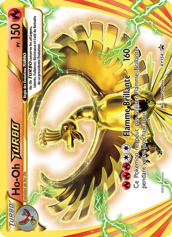 Carte Pokémon Ho-Oh TURBO XY154/211 de l'extension Promo XY