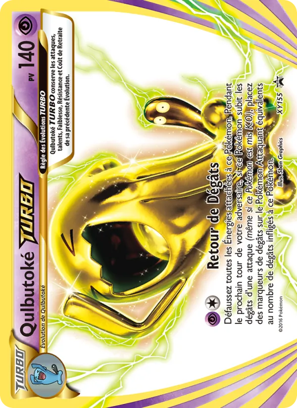 Carte Pokémon Qulbutoké TURBO XY155/211 de l'extension Promo XY