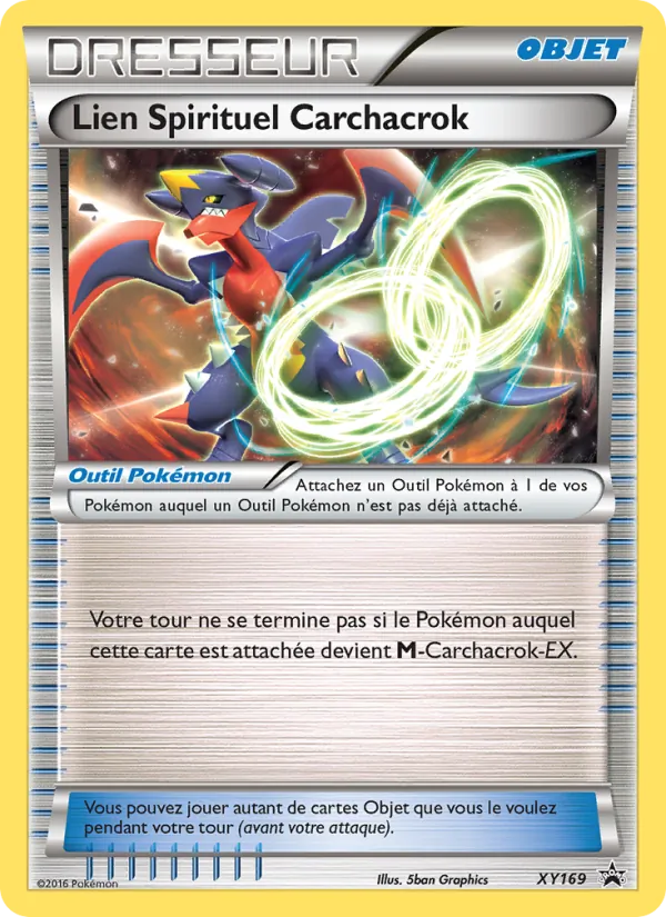 Carte Pokémon Lien Spirituel Carchacrok XY169/211 de l'extension Promo XY