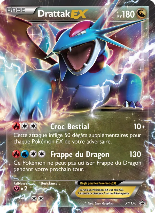 Carte Pokémon Drattak-EX XY170/211 de l'extension Promo XY