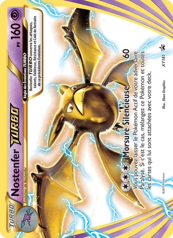 Carte Pokémon Nostenfer TURBO XY181/211 de l'extension Promo XY