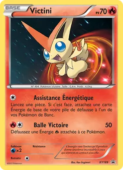 Carte Pokémon Victini XY189 — Promo XY