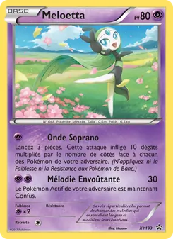 Carte Pokémon Meloetta XY193 — Promo XY