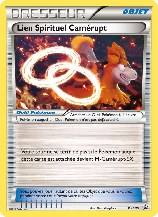 Carte Pokémon Lien Spirituel Camérupt XY199/211 de l'extension Promo XY