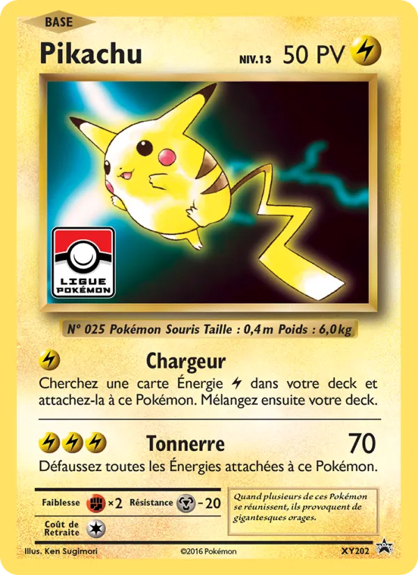 Carte Pokémon Pikachu XY202/211 de l'extension Promo XY