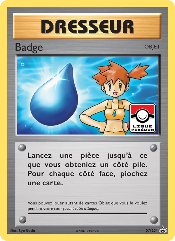 Carte Pokémon Badge XY204/211 de l'extension Promo XY