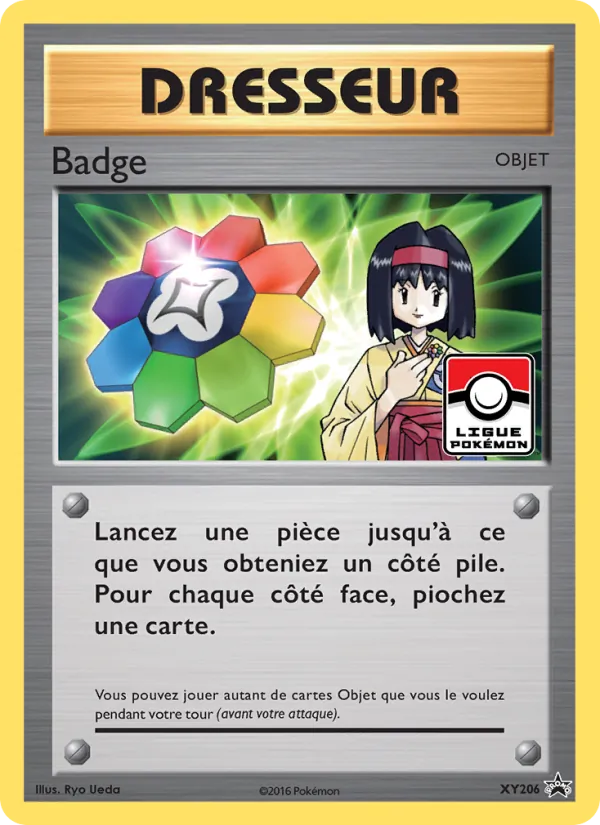 Carte Pokémon Badge XY206/211 de l'extension Promo XY