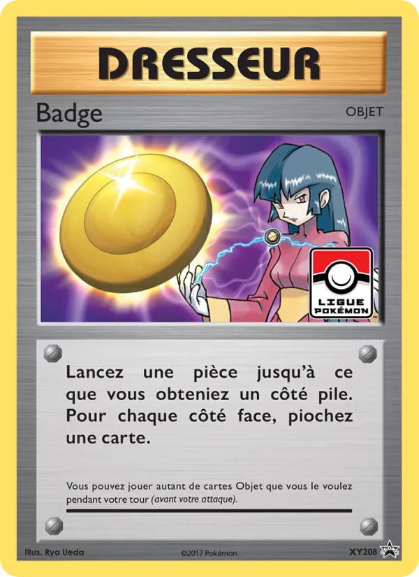 Carte Pokémon Badge XY208/211 de l'extension Promo XY