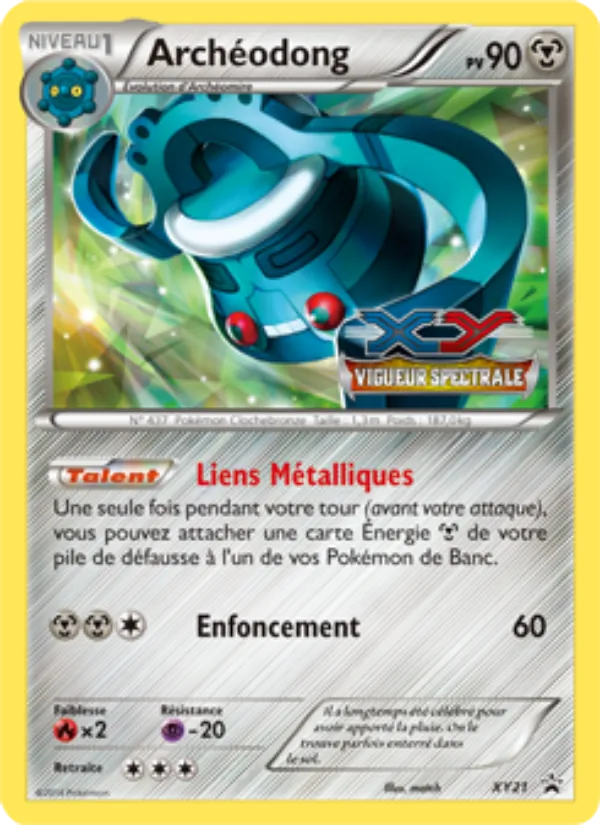 Carte Pokémon Archéodong XY21/211 de l'extension Promo XY