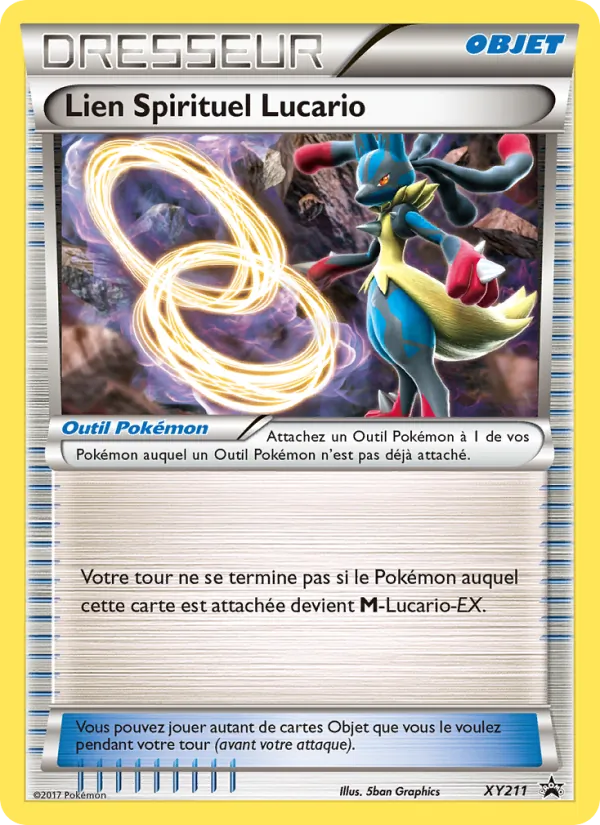 Carte Pokémon Lien Spirituel Lucario XY211/211 de l'extension Promo XY