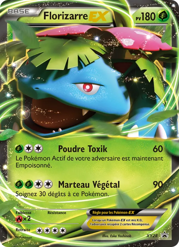 Carte Pokémon Florizarre EX XY28/211 de l'extension Promo XY