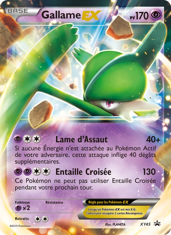 Carte Pokémon Gallame EX XY45/211 de l'extension Promo XY