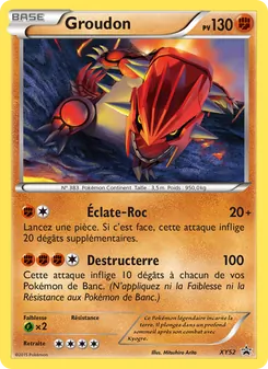 Carte Pokémon Groudon XY52 — Promo XY