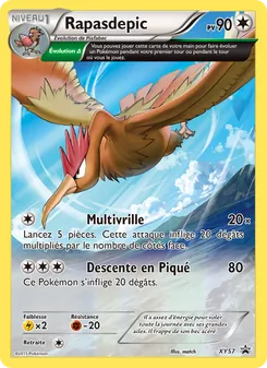 Carte Pokémon Rapasdepic XY57 — Promo XY