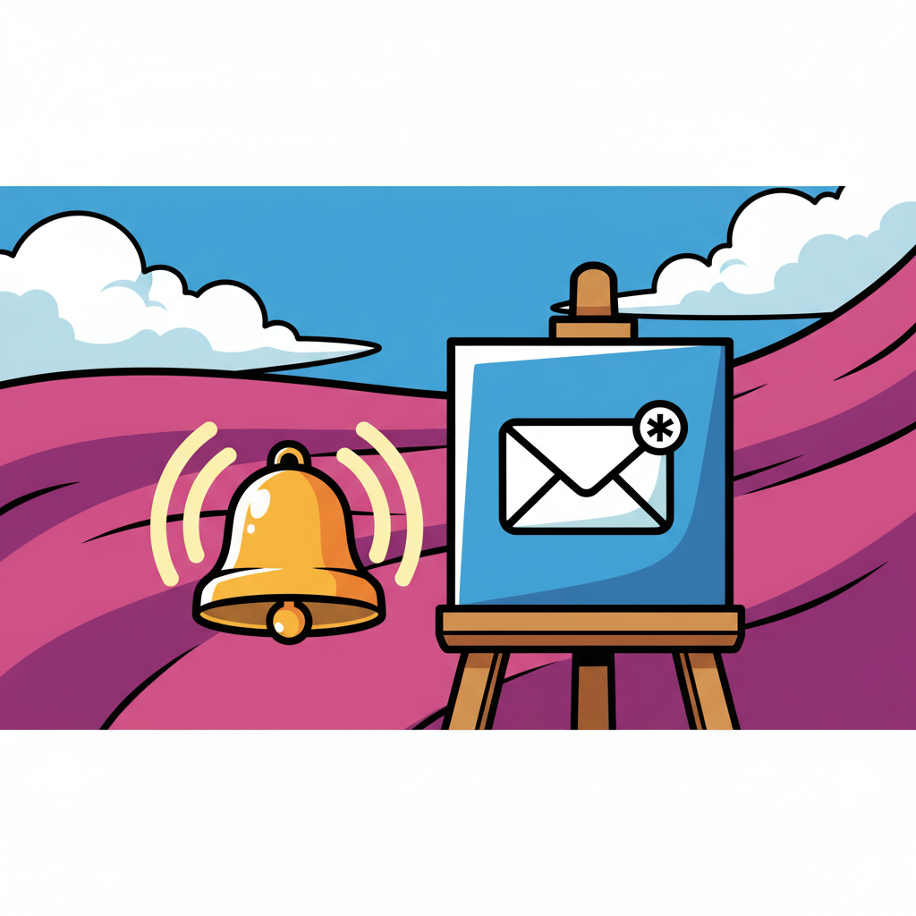 Dashboard moderne affichant des courbes de prix colorées avec des icônes de notification sur fond épuré