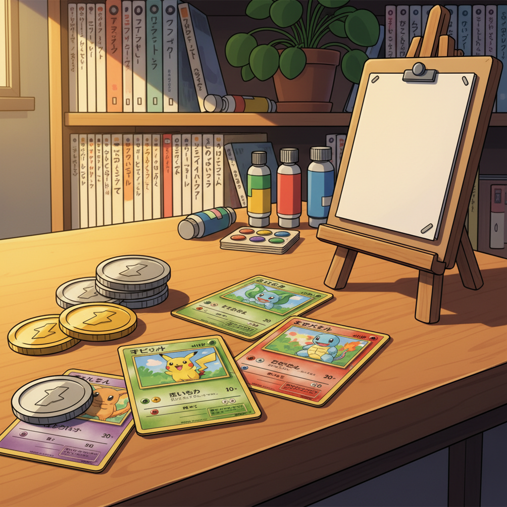 Interface d'application mobile affichant des analyses de prix de cartes Pokémon avec des graphiques colorés